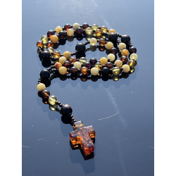 Bursztynowy Różaniec z...