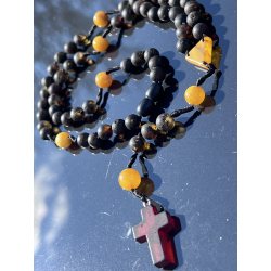 Różaniec z naturalnego...