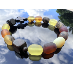 Różaniec z bursztynu na...