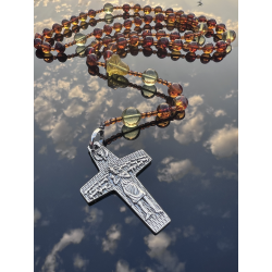 Różaniec z bursztynu -...