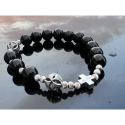 Męski różaniec z bursztynu...