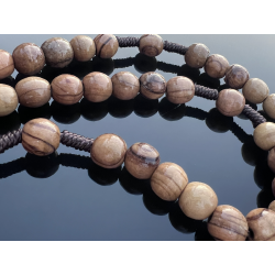 Różaniec z drewna oliwnego z Betlejem