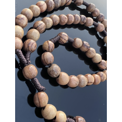 Różaniec modlitewny z drewna oliwnego – prezent religijny z Palestyny