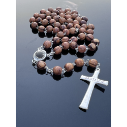Różaniec z drewna oliwnego z Betlejem