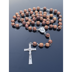Różaniec modlitewny z drewna oliwnego – prezent religijny z Palestyny