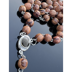 Różaniec z drewna oliwnego z Betlejem