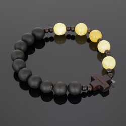 Pulsera rosario real ámbar...